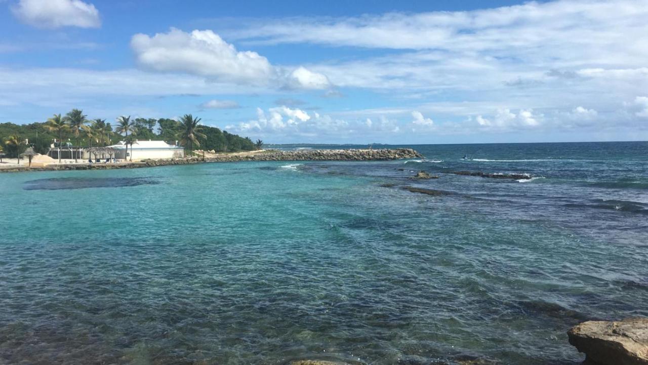 Studio Vue Mer Piscine Plage Kaz Punch Manganao Chez Julie Saint-Francois  Exterior foto