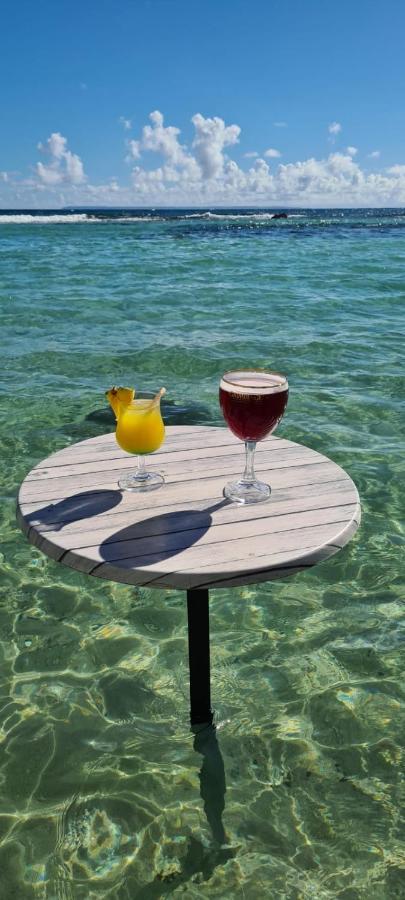 Studio Vue Mer Piscine Plage Kaz Punch Manganao Chez Julie Saint-Francois  Exterior foto