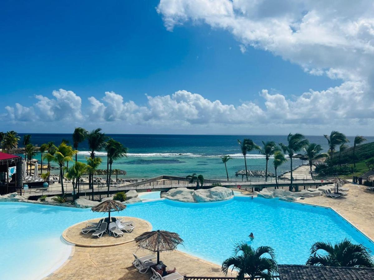 Studio Vue Mer Piscine Plage Kaz Punch Manganao Chez Julie Saint-Francois  Exterior foto